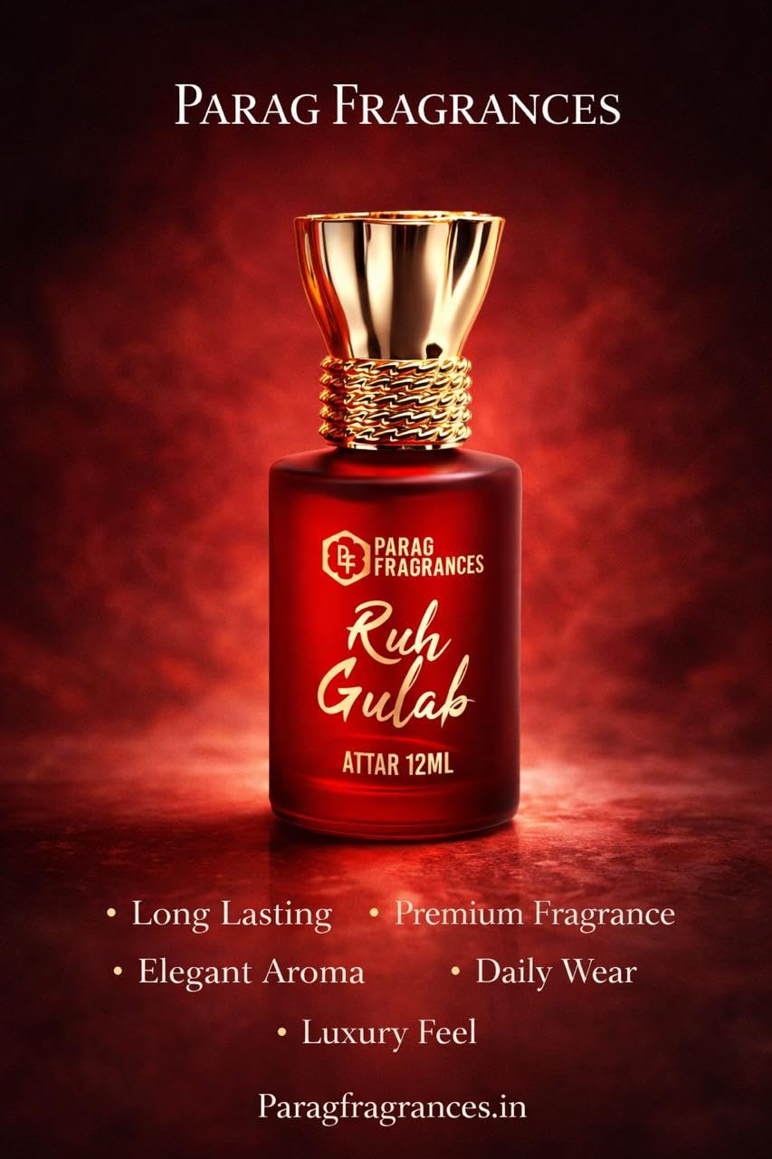 Parag fragrances Ruh Gulab Attar 12Ml For Religious & Personal Use/Natural Alcohol Free Attar For Men And Women/Natural Gulab Attar, Liquid 3