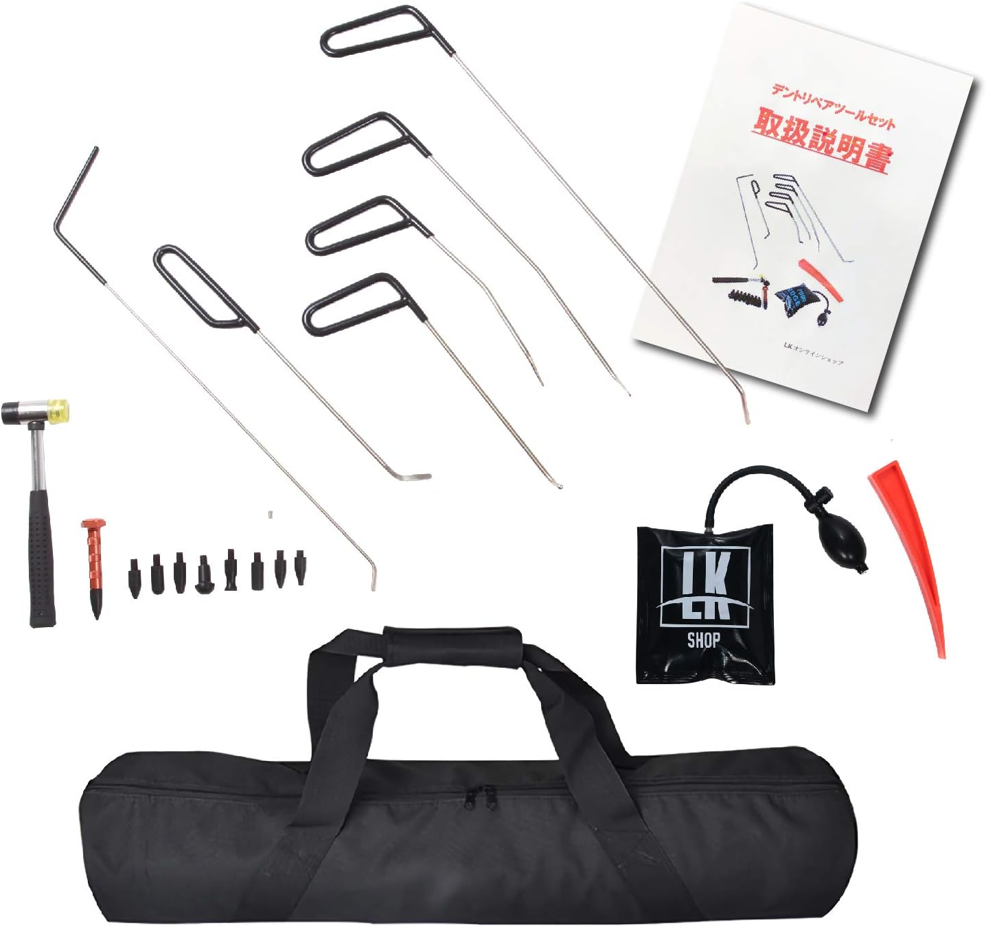 Amazon Lk Shop 凹み修理 凹み直し 車 デントリペアツール ヘコミ修理 板金工具 スターター入門キット ボディ フェンダー補修ツール 車 バイク