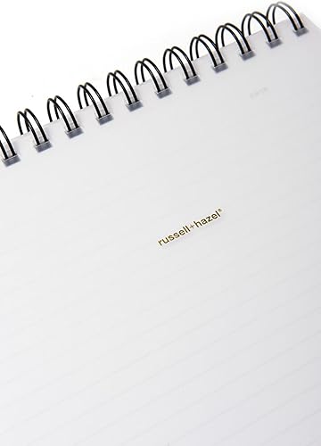 Miniatura 4 de RUSSELL+HAZEL Cuaderno de notas en espiral, cuaderno de escritura para oficina para estudiantes, 7.5 x 9 x 0.50 pulgadas, 196 páginas rayadas