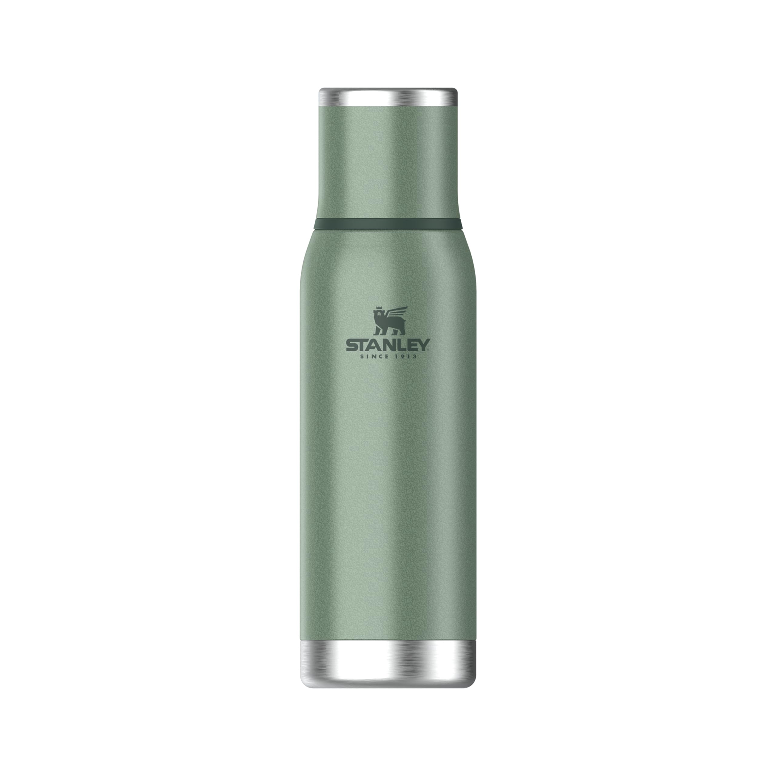 Stanley 1913 Adventure To-Go Thermosflasche 0.75L - 20 Stunden Heiß - 25 Stunden Kalt - Auslaufsicher - Isolierter Deckel - Doppelwandige Vakuumisolierung - BPA Frei - Hammertone Green