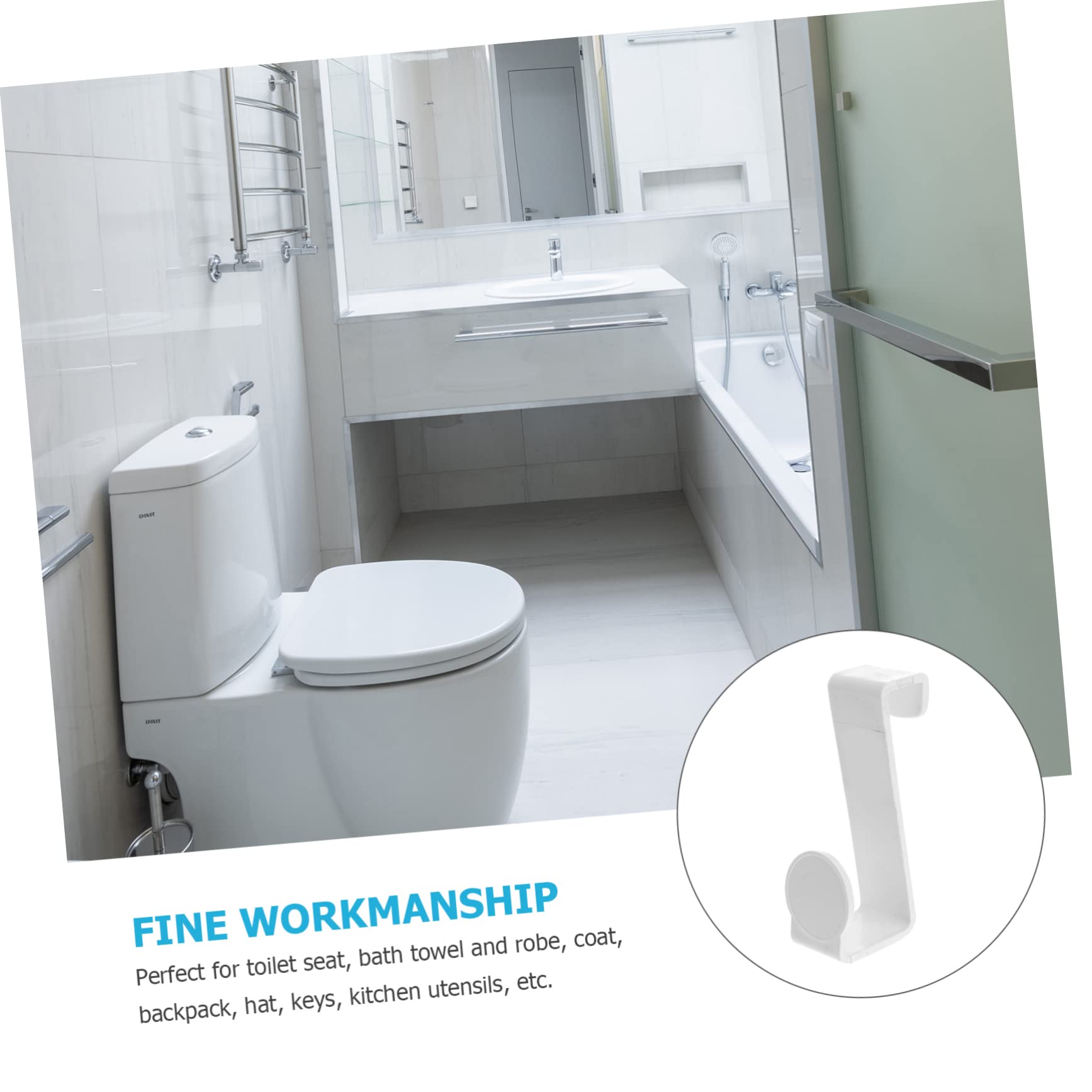 Toyvian 2pièces Multifonctionnels Auto-adhésifs Pour Toilette De Rangement Pratiques Pour Maison Pour Habiller Et Organiser Salle De Bain Et Cuisine