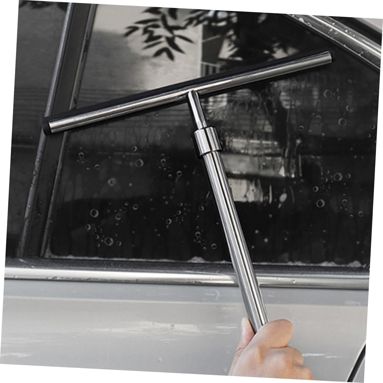 Multi-Purpose Squeegee Cleaner 23 Long Handle for Shower Glass Door Window Car Window Squeegee