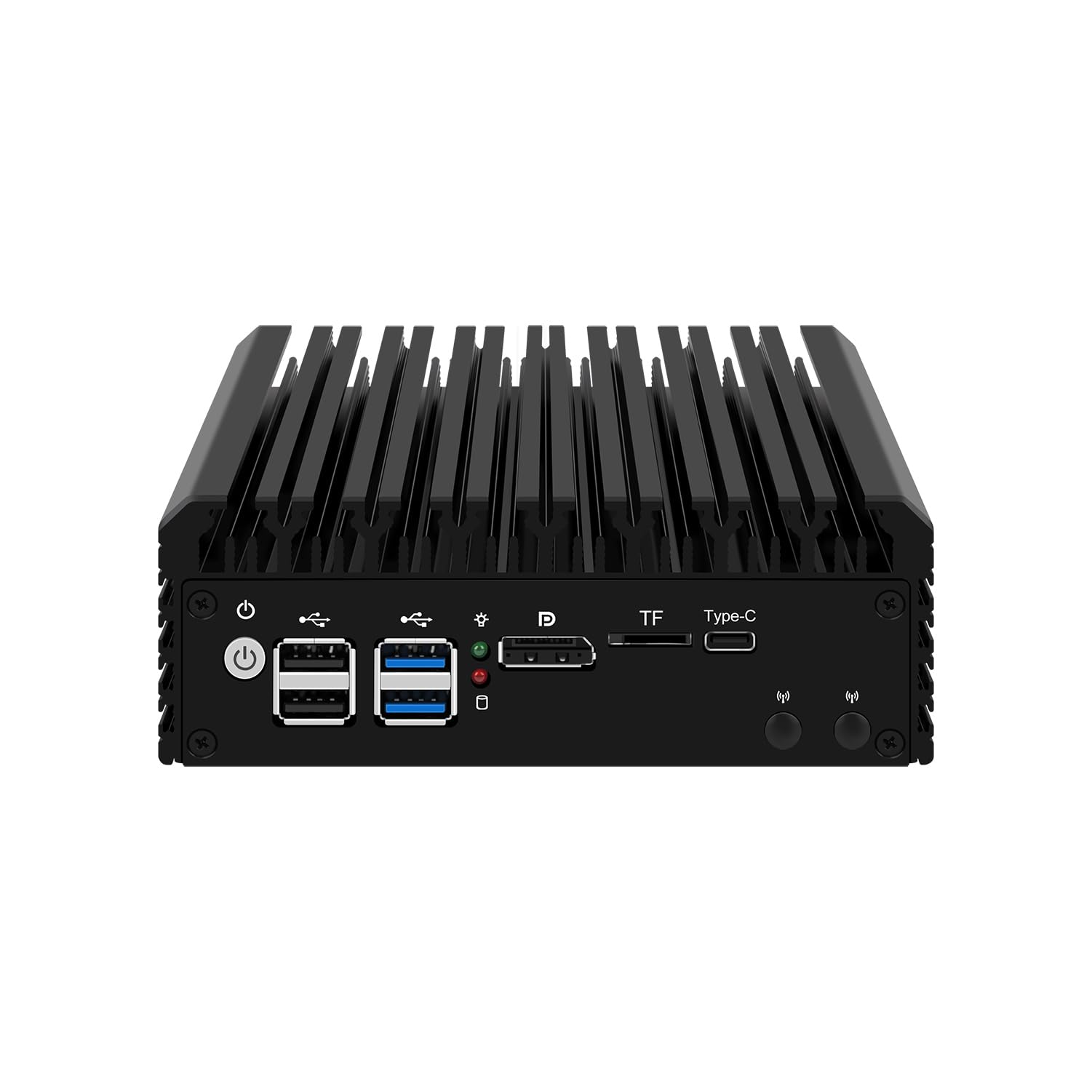 Micro Firewall Appliance, Mini PC, PFSense, Mikrotik, OPNsense, VPN, Router PC, Alder Lake-N 12th Gen N100, RJ42, 4 x 2.5GbE I226-V, 2 x HDMI, DP, TF, Type-C, 16G DDR5 RAM, 512G SSD