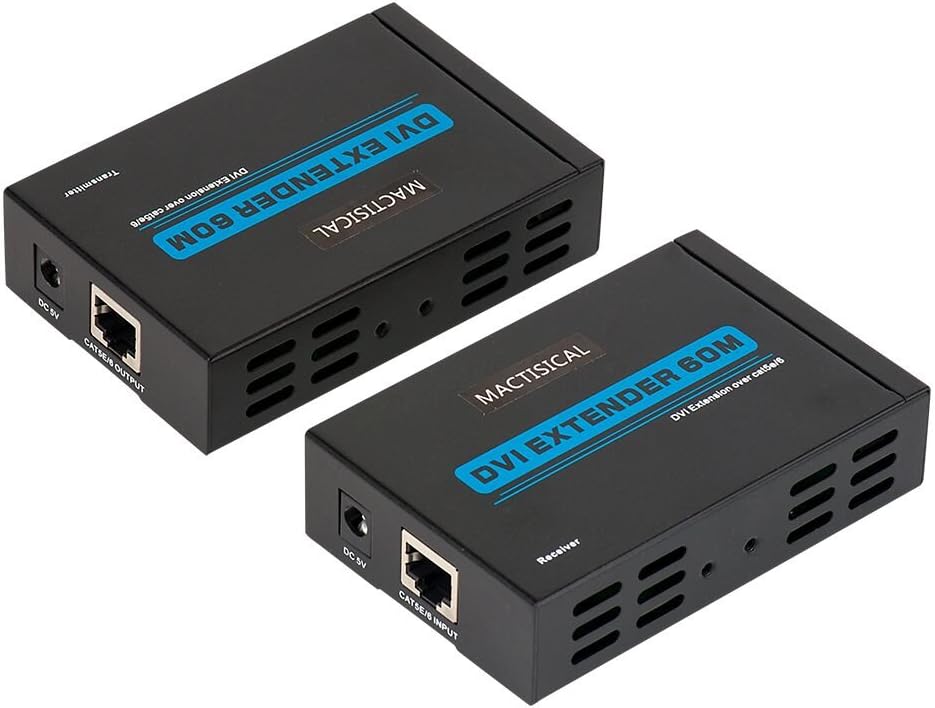 DVI Extender, MOERISICAL 197ft DVI Extender Over Single