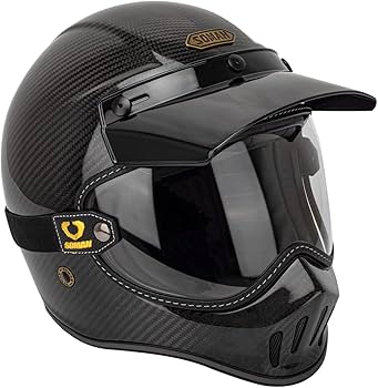 Amazon.com: Retro Motorcycle Helmet Shield Bubble Visor, PC