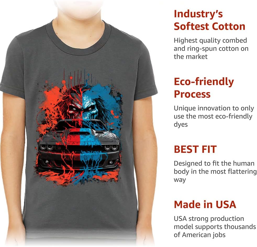 Car Racing Kids' T-Shirt - Race Car T-Shirt - Printed Tee Shirt for Kids