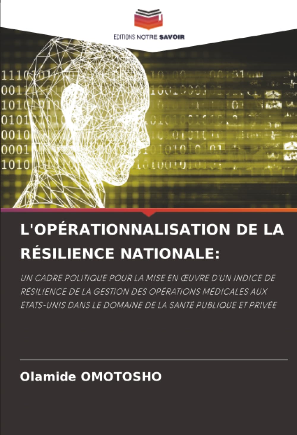 L'OPÉRATIONNALISATION DE LA RÉSILIENCE NATIONALE:: UN CADRE POLITIQUE POUR LA MISE EN ¿UVRE D'UN INDICE DE RÉSILIENCE DE LA GESTION DES OPÉRATIONS ... LE DOMAINE DE LA SANTÉ PUBLIQUE ET PRIVÉE