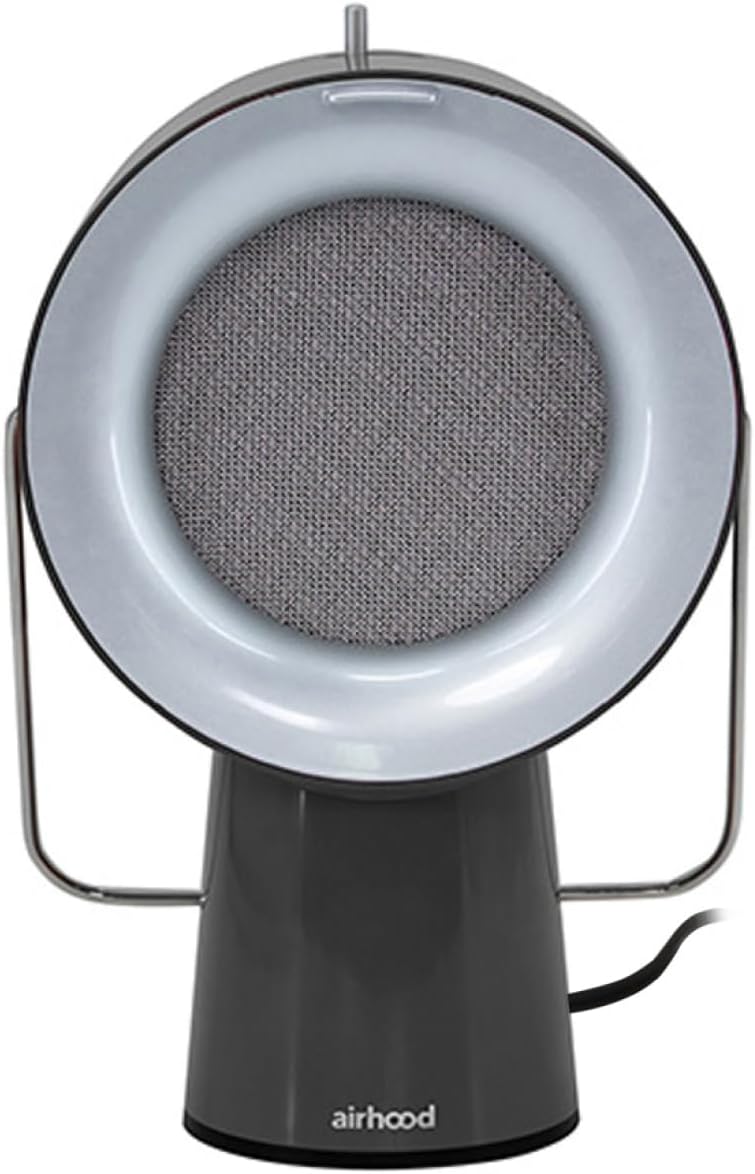 AirHood Wired Range Hood | Portable Kitchen Exhaust Fan with 2 Activated Charcoal Air Filter & Stainless-steel Oil Filter | Easy to Clean - Ideal for Indoor Cooktop Use (Space Black)