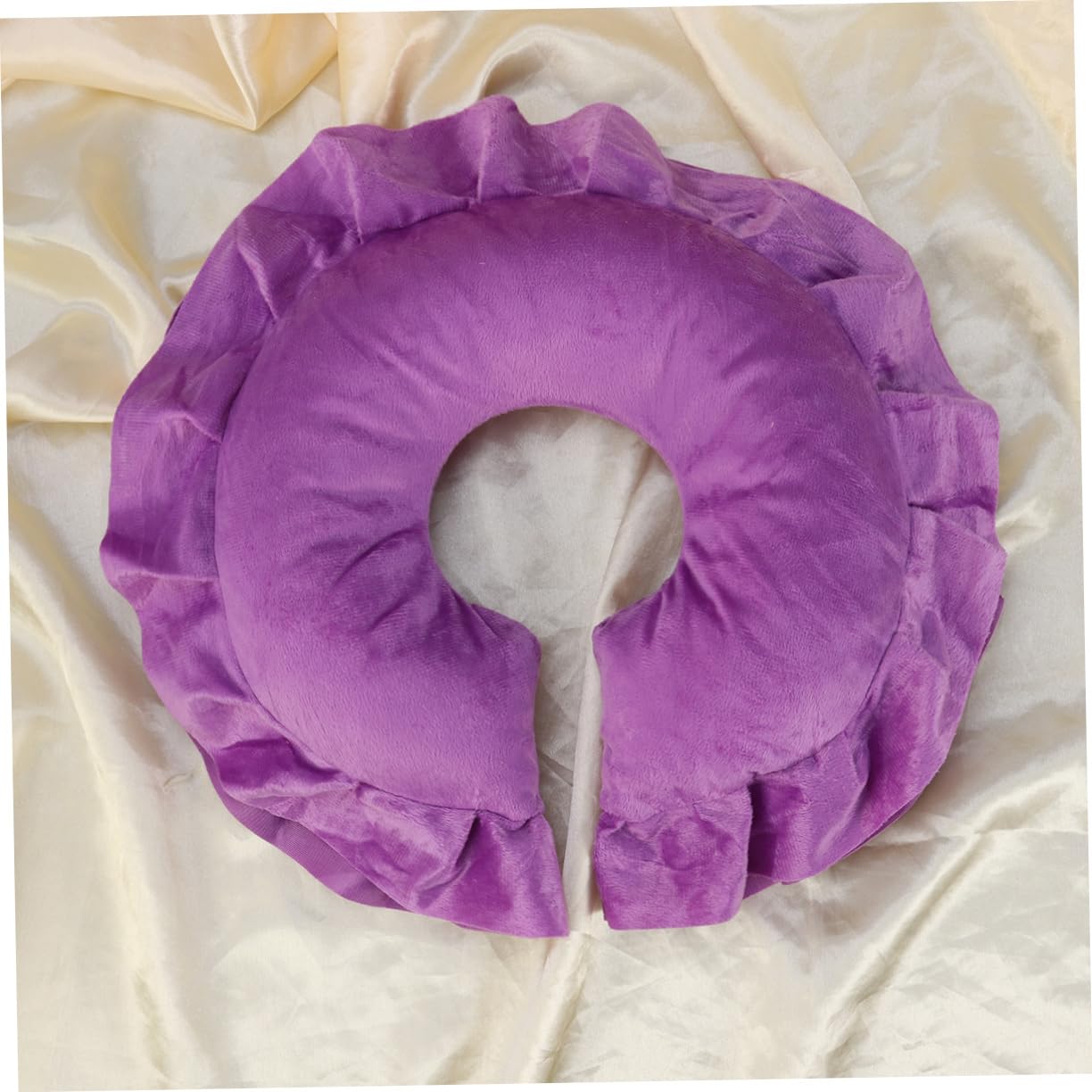 GRIRIW Cotton Pillow for Beauty Salon Face Rest Cover Massage Soft u Pillow for Spa