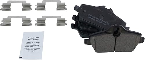 Miniatura 4 de TRQ Kit de pastillas de freno delanteras y traseras y rotores Kit de productos químicos de freno, pastillas de freno Rotor de freno Cerámica Premium