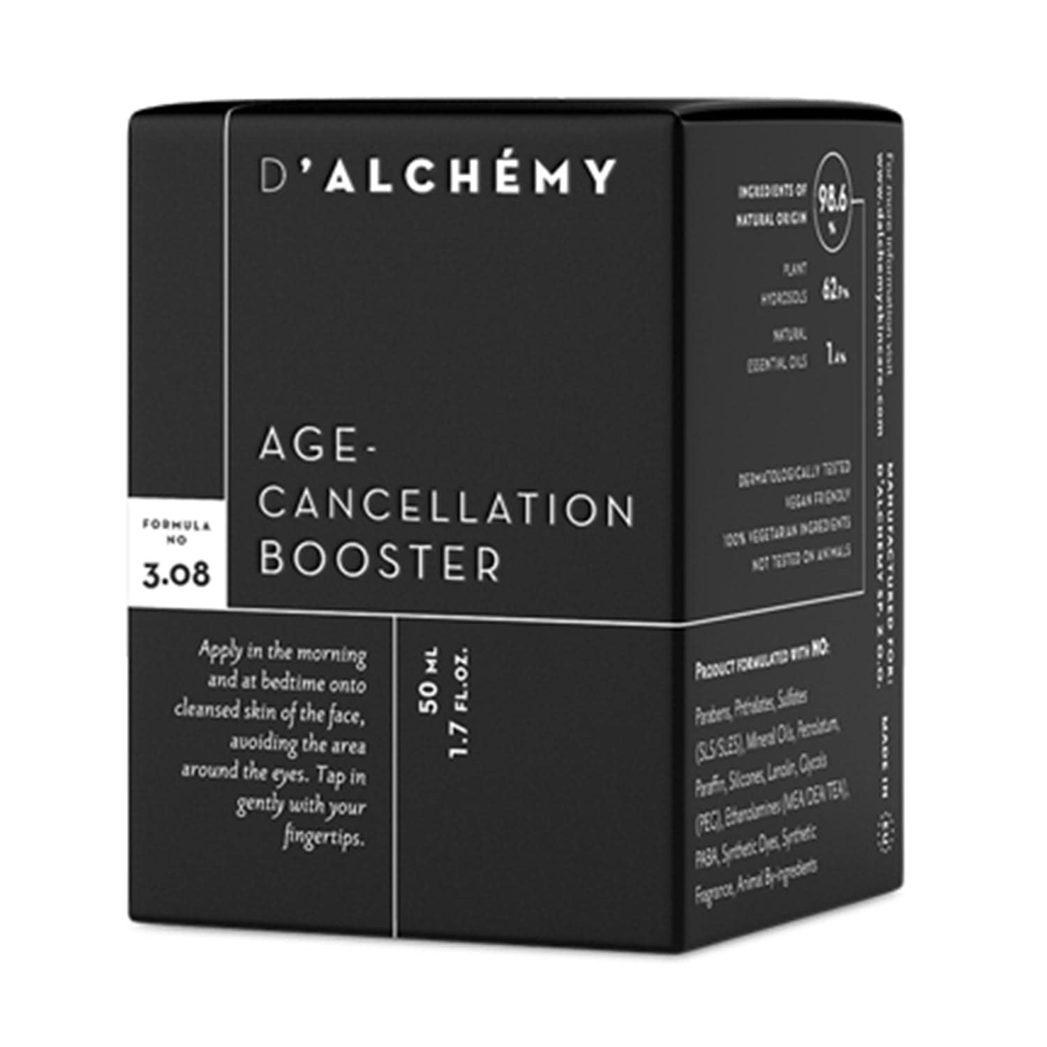 D'ALCHEMY Crema Age-Cancellation 50 ml crème de soin hydratante quotidienne peaux