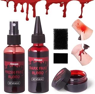 Kit de maquillaje de sangre falsa para Hallow...