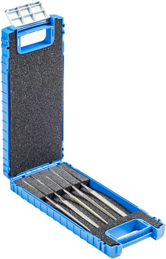 PFERD 5-1/2 Inch Diamond Needle File Set - 5 Pieces Coarse Cut for Precision and Durability in Tool and Die Making