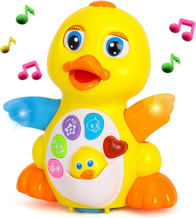 Yiosion Musical Flapping Yellow Duck Interactive Action Educational
