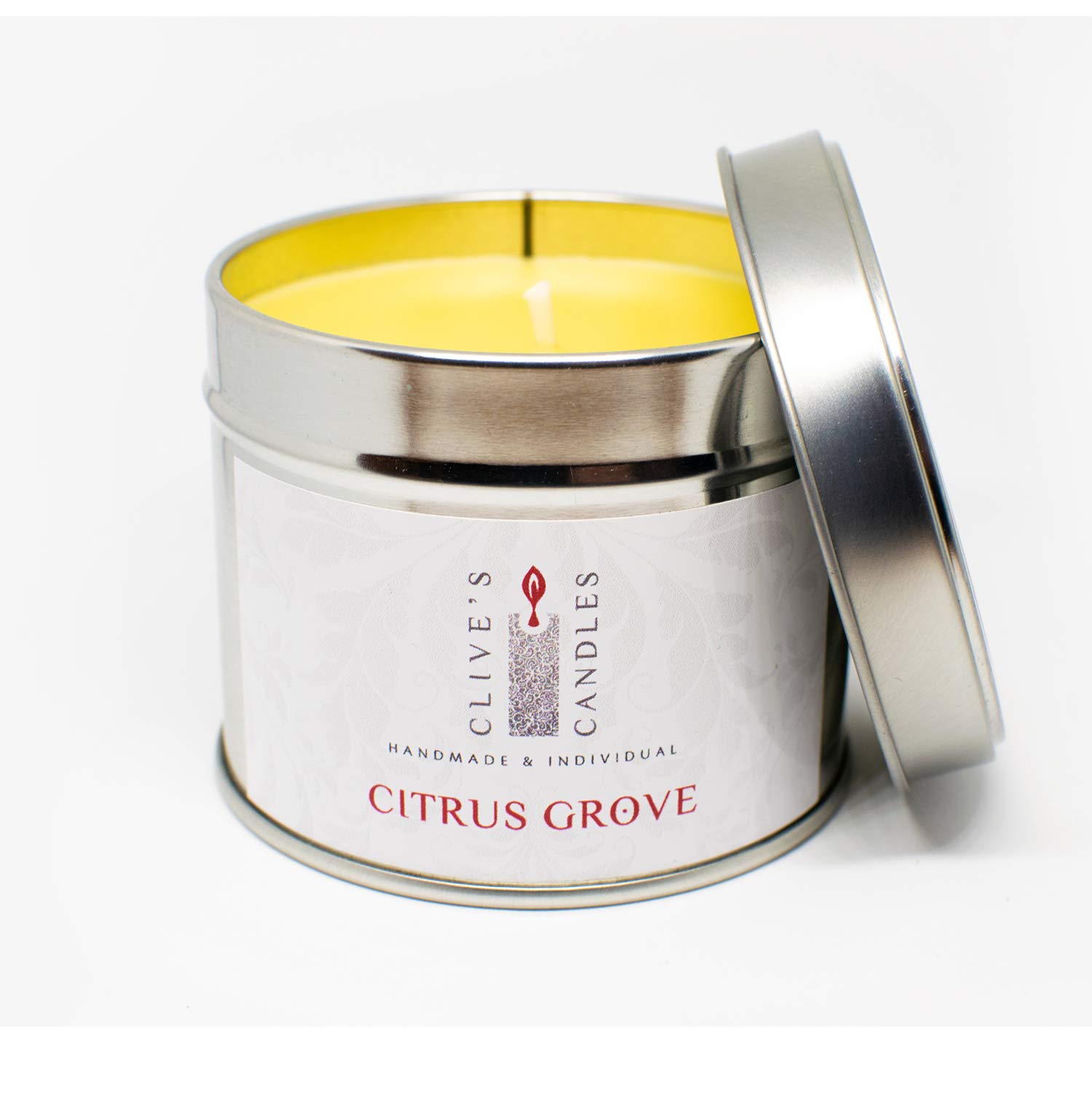 Clive's Candles, Citrus Grove Scented Candle, 200gms, 40 Hours Burn time