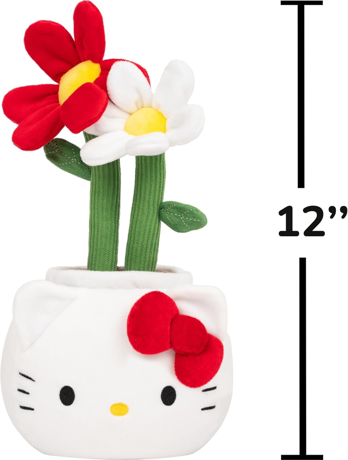 Jazwares Greenhouse by Russ 12-Inch Hello Kitty® Daisy Plush - Ultrasoft Official Sanrio® Plush Ages 3+