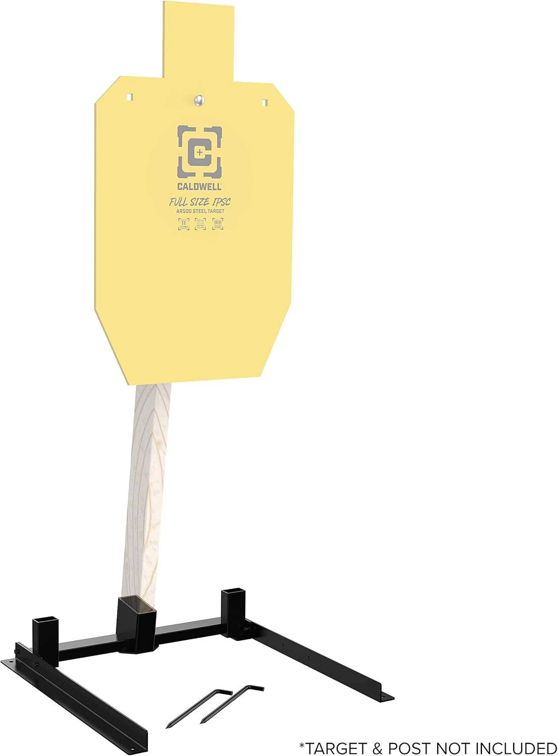 Caldwell Target Post and Frame with Ground Stakes, Rifle-Rated Steel, for Target Shooting and Outdoors