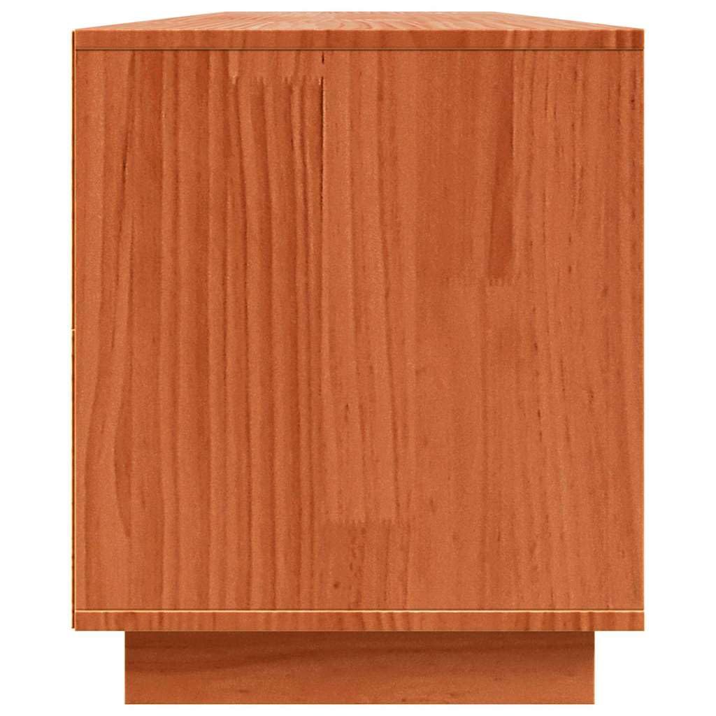 vidaXL Mobile TV Marrone 156 x 37 x 45 cm Legno Multistrato, Armadio Rettangolare Moderno per Soggiorno, Console Media Durevole, Tavolo per TV con ripiano Aperto