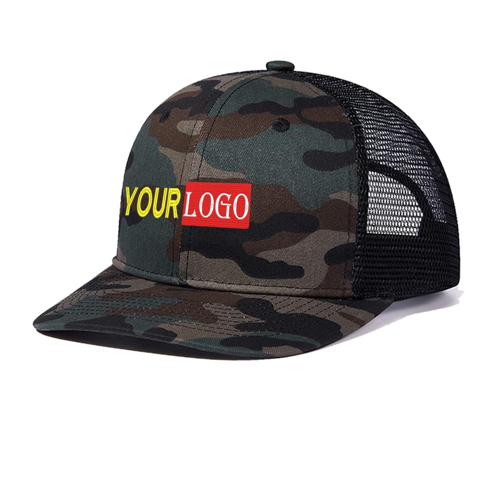 Personalized Embroidered 112 Trucker Cap for Men & Women Mesh Baseball Cap Custom Your Text&Logo Here Personalized Baseball Hat