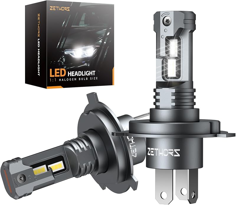 Zethors H4 LED fényszóró izzó 16000LM, 400% fényerősebb, vezeték nélküli, plug and play