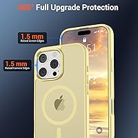 Vista 630 de SUPFINE Funda magnética para iPhone 11 (compatible con MagSafe) (protección contra caídas de grado militar), translúcida mate a prueba de golpes