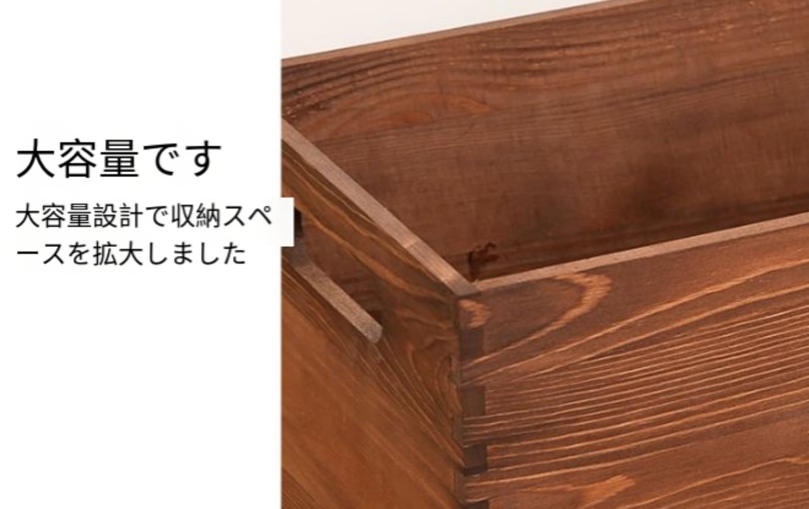 Amazon｜Hrzisda 木製蓋なし収納木箱レトロデスクトップ木製ボックス