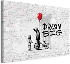 murando - Acoustic Picture Banksy Pictures Acoustic Foam High Performance Sound Absorber Sound Insulation Canvas 1 Piece Wall Picture Room Acoustics Sound Insulation Street Art m-B-10012-b-b