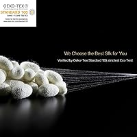 Vista 5 de LILYSILK Sábana encimera de seda de morera de 19 momme de seda, color negro, tamaño individual