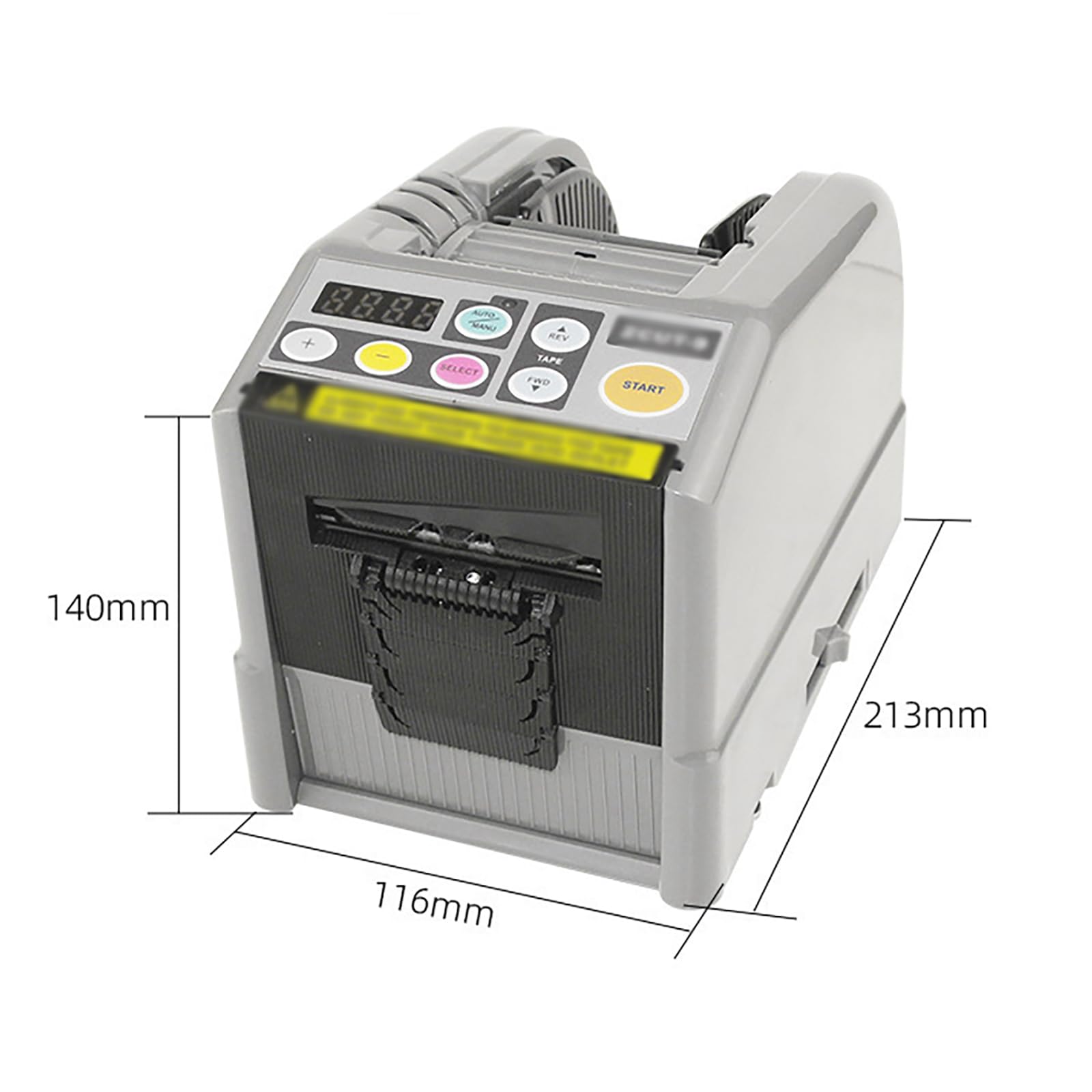 Dispensador automático de cinta, máquina de corte de cinta eléctrica con ajustes de memoria, modos manuales/automáticos para un corte eficiente de cinta en la oficina y el hogar