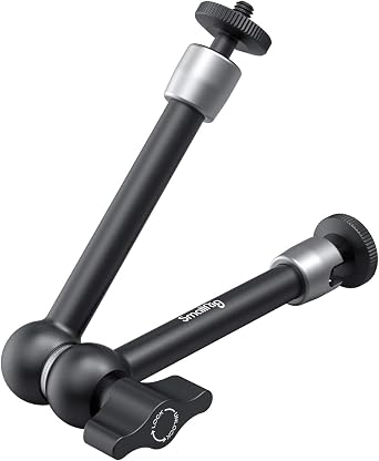 SMALLRIG 9.8 inch Adjustable Articulating Magic Arm with Both 1/4" Thread Screw for LCD Monitor/LED Lights - 2066B