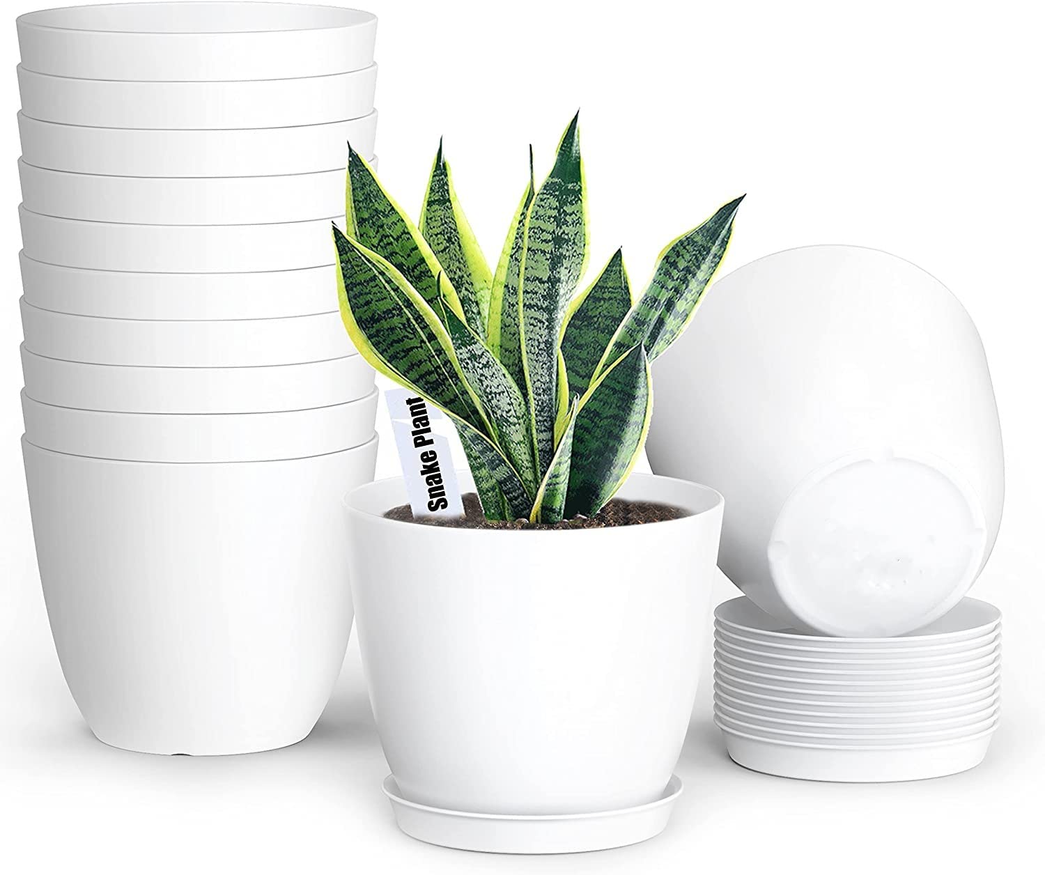 See full amazon price history chart for Tim Tim Agro Plant Pots, 5 Pack 10 inch Modern Plastic Planters with Drainage Holes and Saucers for Indoor Outdoor Plants and Flowers, White (White) Tim Tim Agro Plant Pots, 5 Pack 10 inch Modern Plastic Planters with Drainage Holes and Saucers for Indoor Outdoor Plants and Flowers, White (White) (B0BPQVD2W8) Amazon Price History, Amazon Price Tracker