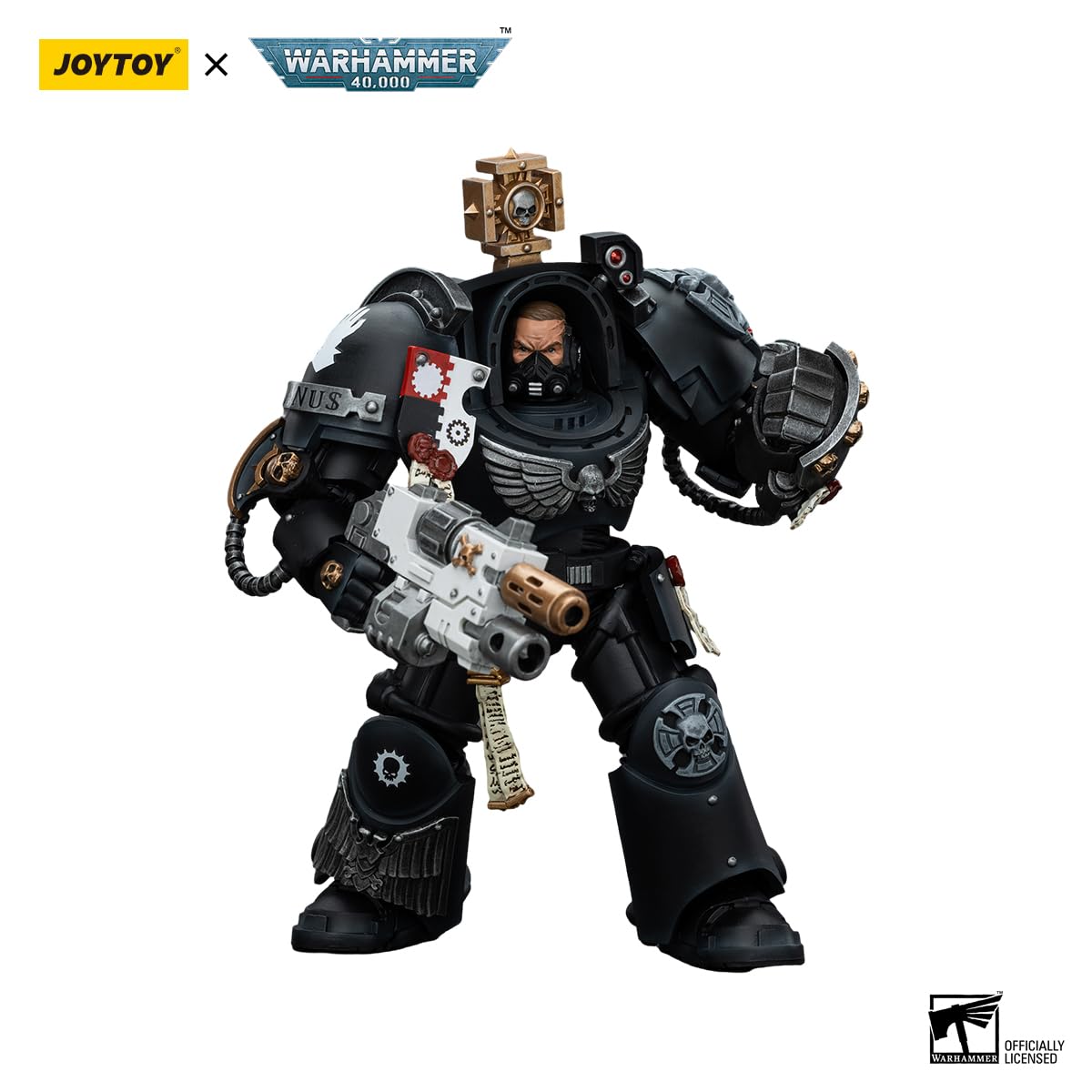 JoyToy Warhammer 40k Iron Hands Captain in Terminator Armour 1:18