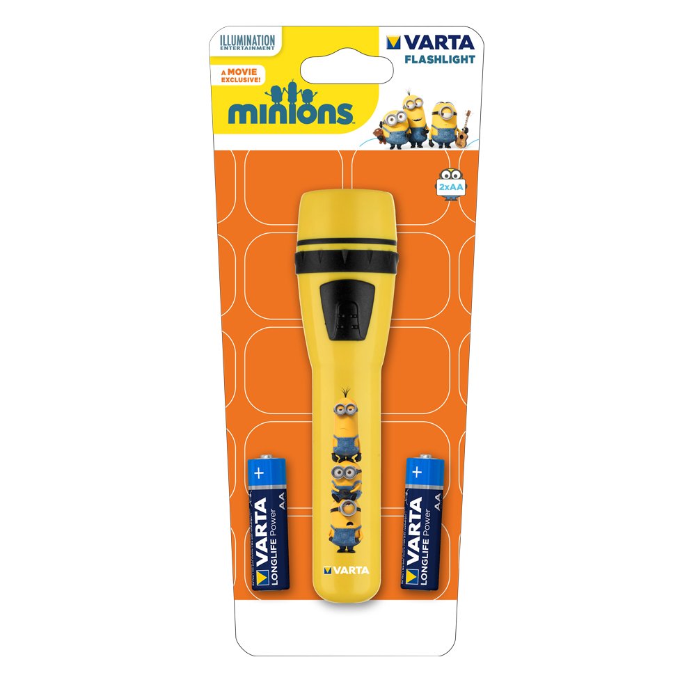 Luce Notturna Minions Varta - Bob, 7 Lumen, Timer Spegnimento, 3 Pile AA Incluse, Giallo - Foto 3