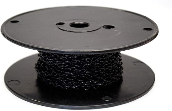 18 Gauge Black Jack Chain - 50 Ft. Roll