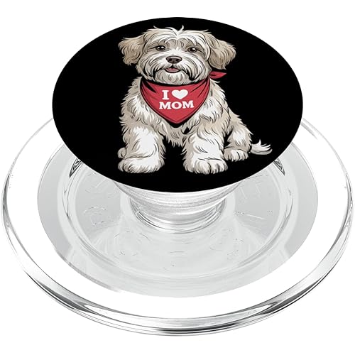I Love Mom Havanese Lover Dog Mother's Day PopSockets PopGrip for MagSafe