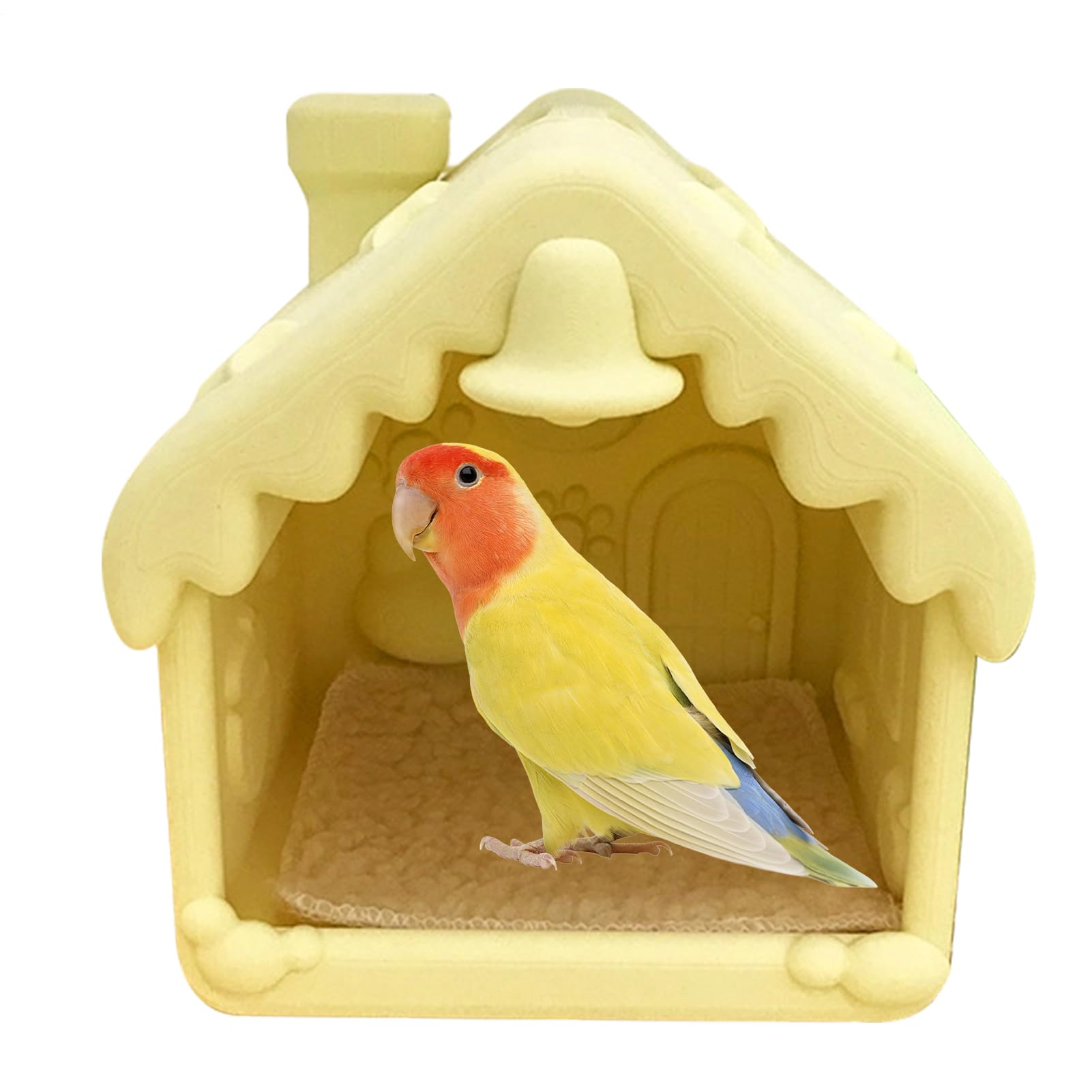 Nid d'oiseau pour cage illuminé avec LED pour calopsittes et perruches