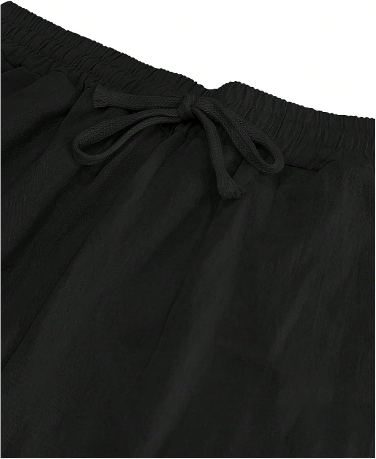 SHENHE Men's Linen Pants Casual Beach Summer Pant Elastic Waist Drawstring Lightweight Trousers - Image 4