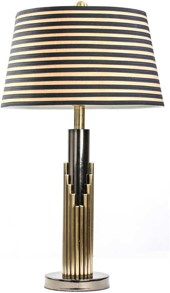 25" H Metal Art Deco Table Lamp