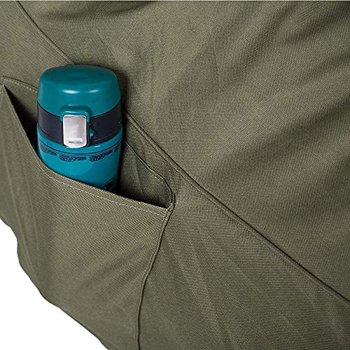 Livebest Bean Bag Chair - Floor Chair Couch Lazy Lounger Memory Foam Sofa With Dirt-Proof Oxford Fabric&Side Pocket For Kids Age 2 And Up,Mom I'm Fine, Army Green #TOP6