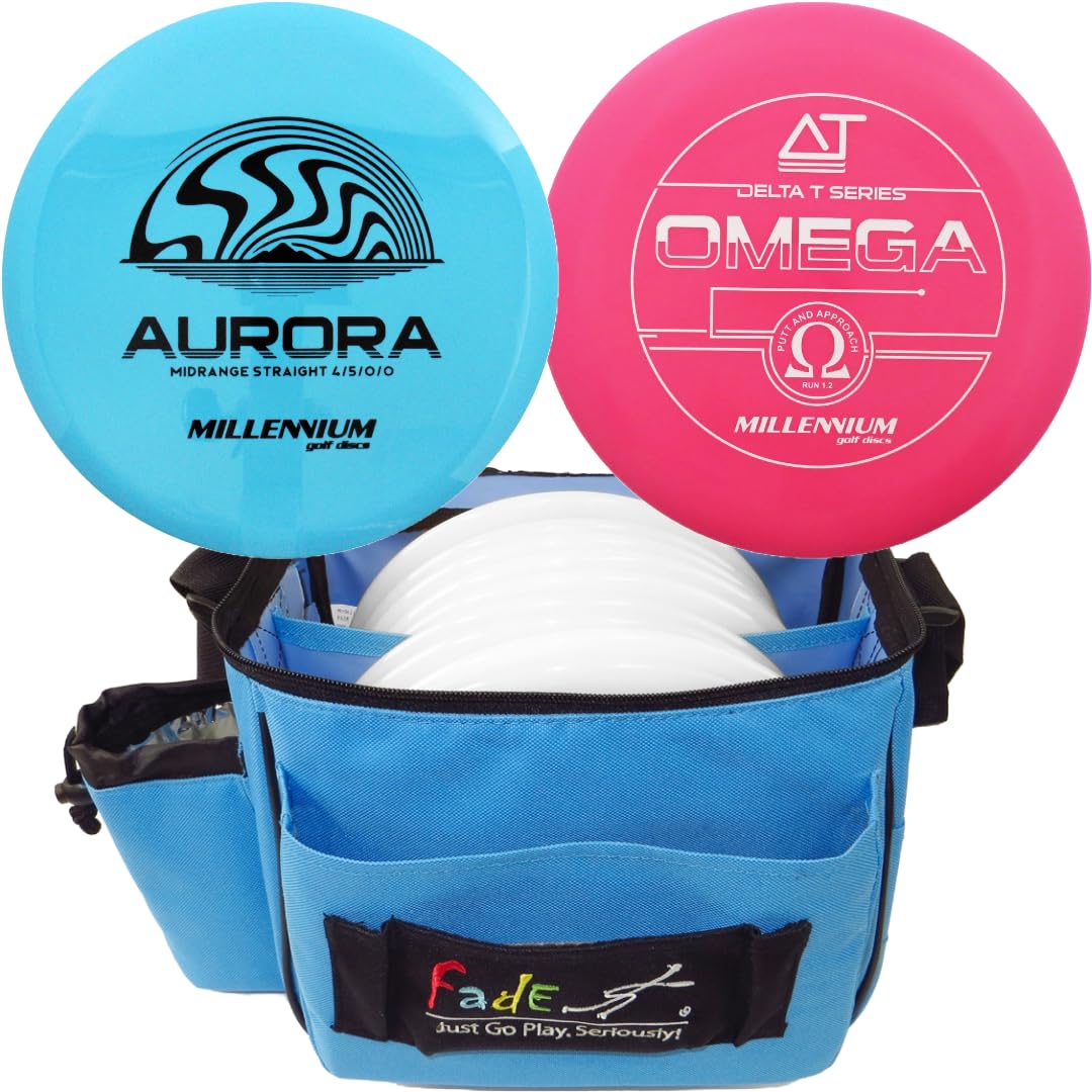INNOVA Millennium PDGA Approved Beginner Set | Omega & Aurora + Fade Lite Bag