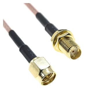 PAN DI 10/15/30/50/75/100cm 1M 2M 300cm 5M SMA Male to SMA Female Bulkhead Jack p/Lug Connector RG316-D Double Shield Braid Cable50cm-20inch