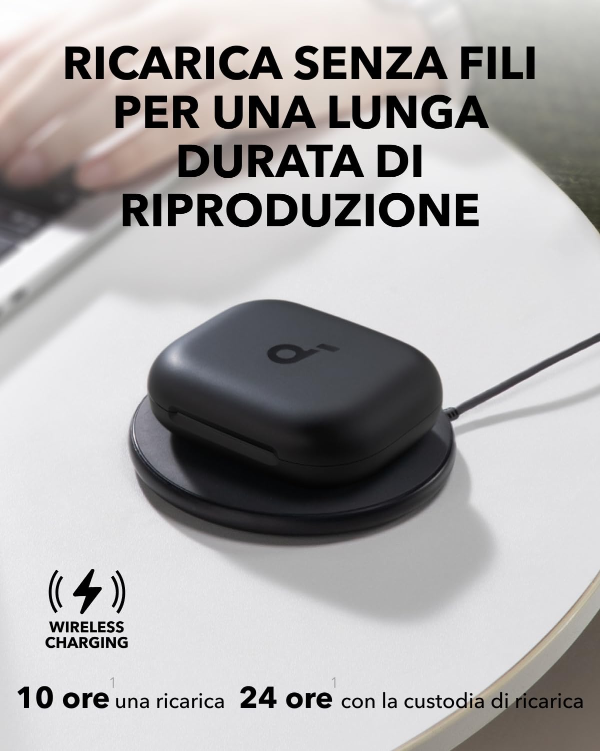 Soundcore AeroFit 2 di Anker, auricolari regolabili open-ear, bassi x2 più potenti, fino a 42 ore di ascolto, certificazione IP55, chiamate nitide, ricarica wireless e traduzione in tempo reale