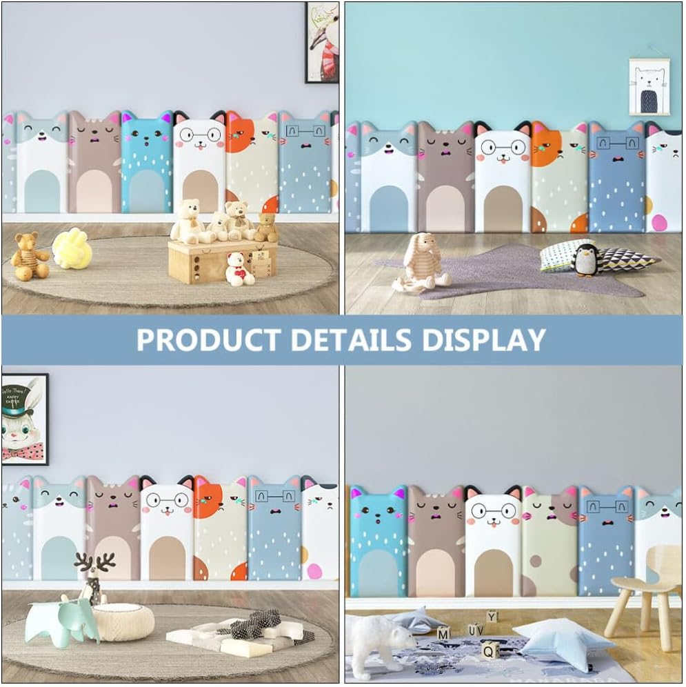 UPKOCH 2 Pack Peel and Stick Wall Panels 3D Animal Cats Wall Decals