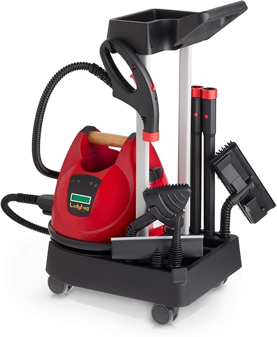 Review Ladybug® 2350 Steam Cleaner Vapor System, Heavy duty Floor Cleaner for Home and Commercial Use, Cleaning that Kills Bacteria, Viruses & Fungi, Incl. Cleaning Accessory Set and Trolley