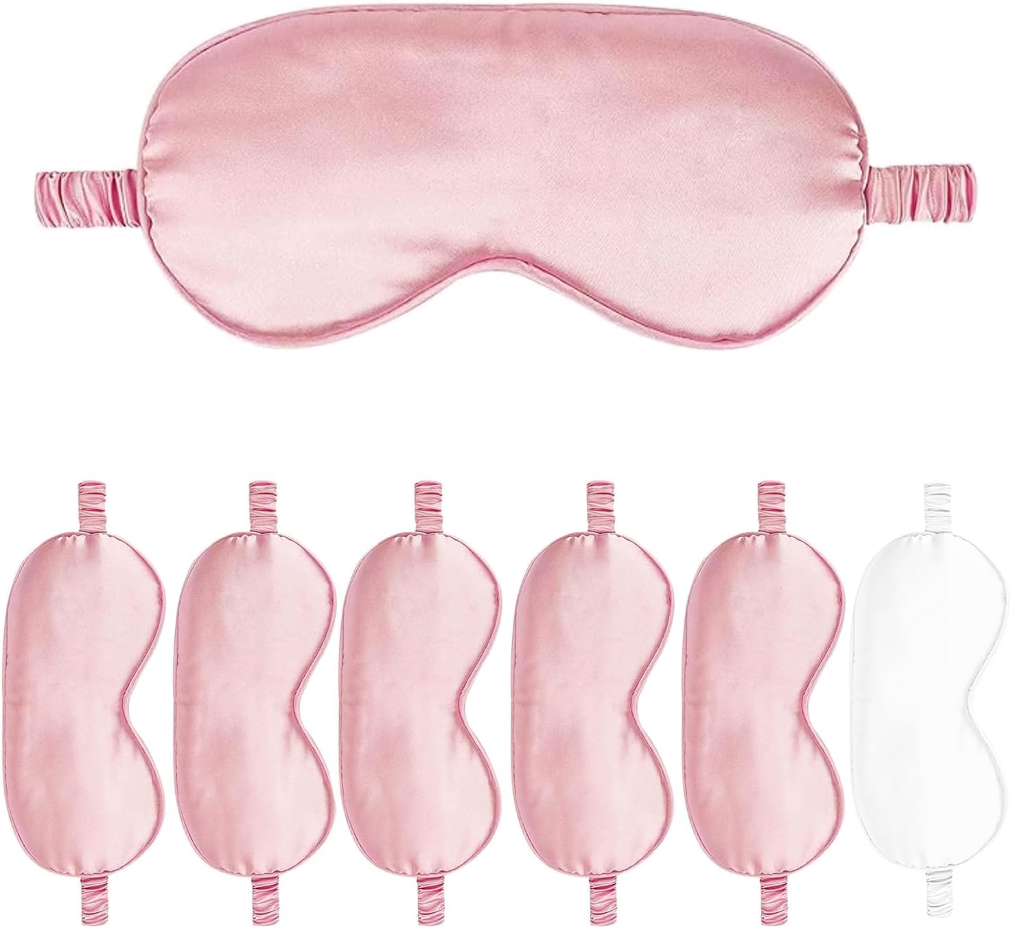 7PACK Satin Eye Mask Silk Sleep Masks Silky Blackout Eyes Covers Sleeping Blindfold Eyeshade Wedding Bridal Gift Travel Naps - Image 7