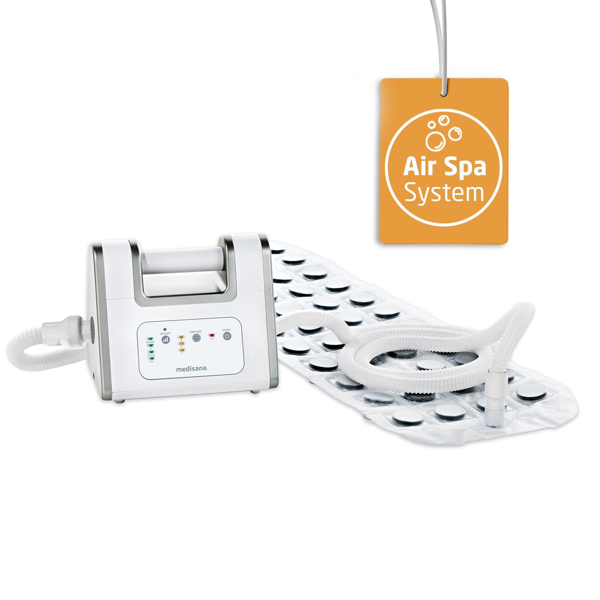 Medisana BBS Luftsprudelbad, Sprudelmatte Badewanne, Whirlpool Matte für die Badewanne, inkl. Aromaspender, 3 Intensitätsstufen, Spa für Zuhause, Wellness Badewannenzubehör