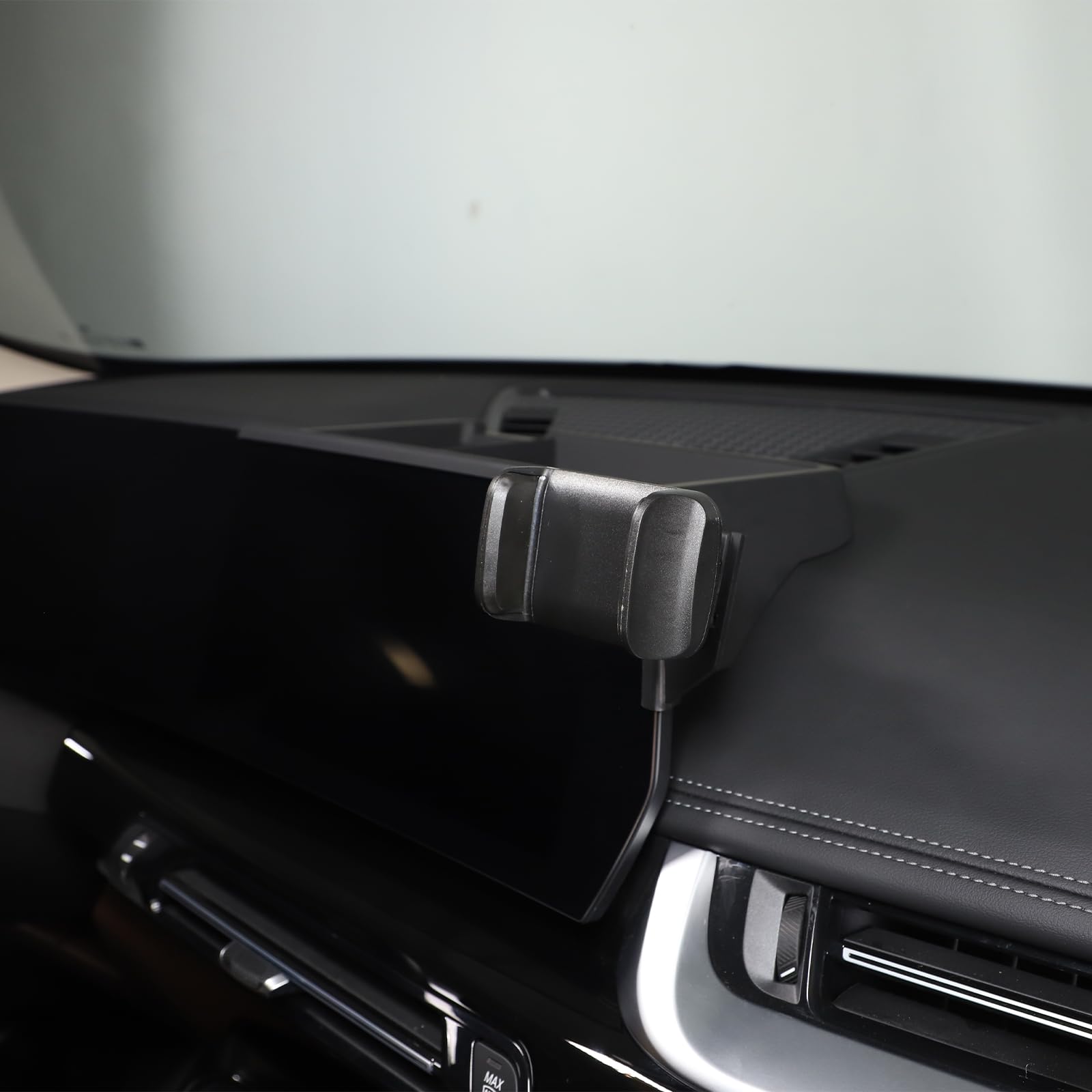 Organizer E Supporto Telefono Per BMW X1 U11 (2023-2024) - Vassoio Portaoggetti Per Console Centrale Con Porta Cellulare