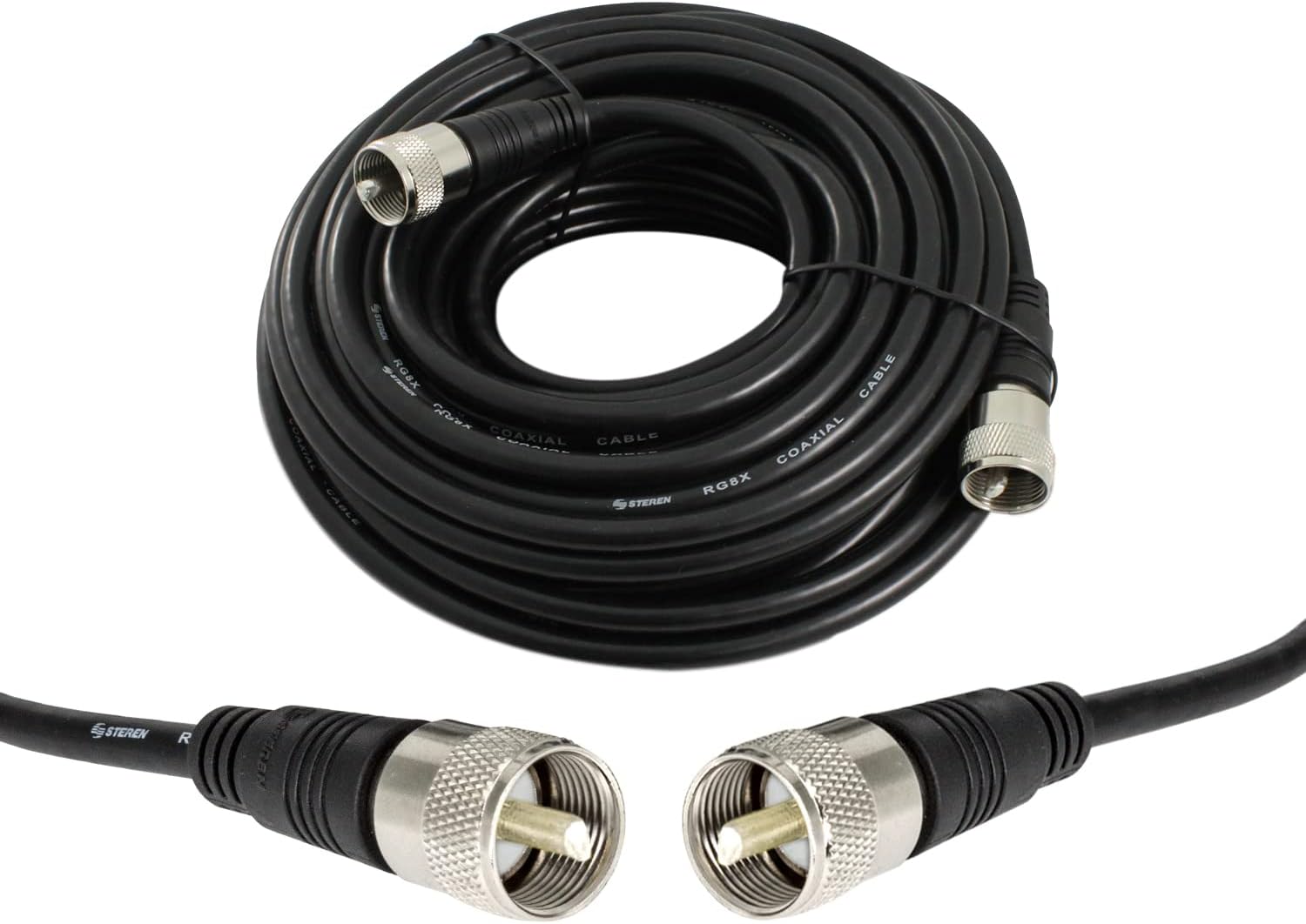 Steren 205-703 3-Feet UHF-UHF Mini-RG8x Cable