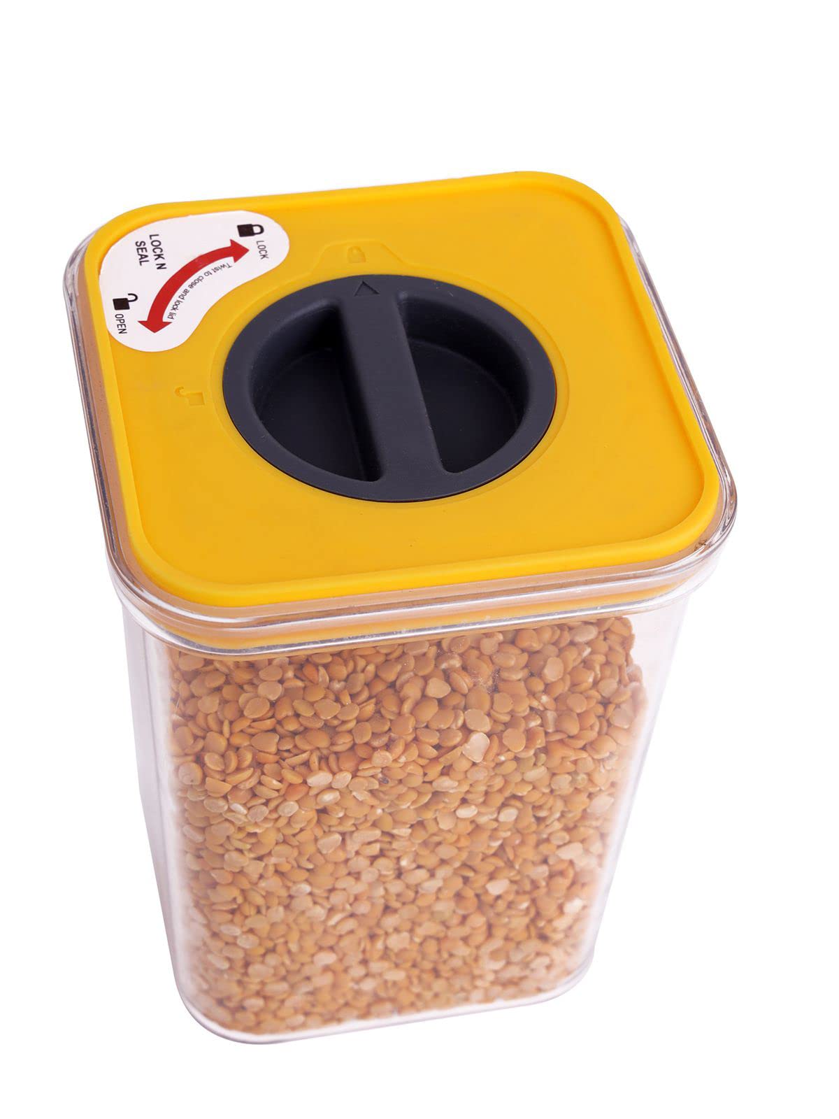 Yellow Kitchen Containers - 2 Pack 1700ml -5