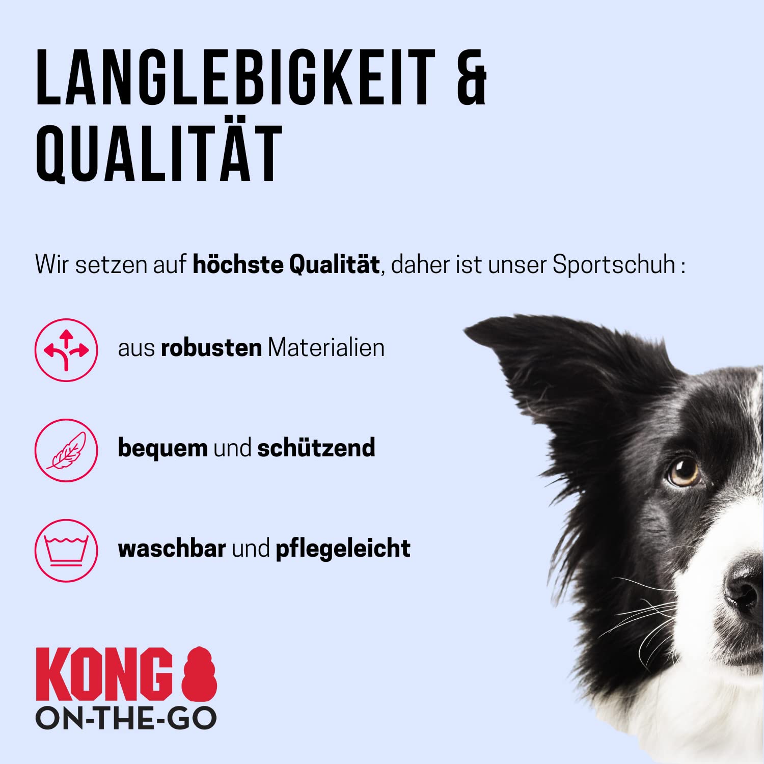 KONG Lot de 4 chaussures de sport pour très grands chiens - Taille XL - Protection des pattes de qualité supérieure avec rembourrage - Chaussures confortables pour chiens - Utilisation facile et sûre